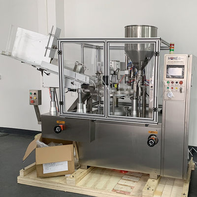 Industrie-Kunststoff-Rohrfüllmaschine 2 kW Salbenfüll- und Dichtmaschine