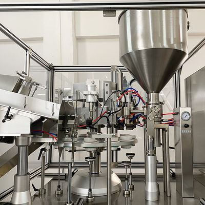 Industrie-Kunststoff-Rohrfüllmaschine 2 kW Salbenfüll- und Dichtmaschine