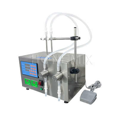Schreibtisch kleine Flaschenfüllmaschine Doppelkopf Plastikampulle Füllmaschine