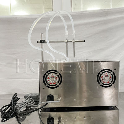 Schreibtisch kleine Flaschenfüllmaschine Doppelkopf Plastikampulle Füllmaschine