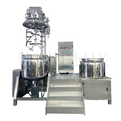 Stehende Vakuum-Homogenisierer-Crememixer Hydraulisches Heben Doppelhelix-Mixer