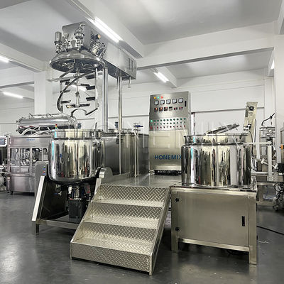 Stehende Vakuum-Homogenisierer-Crememixer Hydraulisches Heben Doppelhelix-Mixer