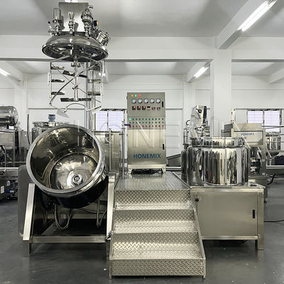 Stehende Vakuum-Homogenisierer-Crememixer Hydraulisches Heben Doppelhelix-Mixer