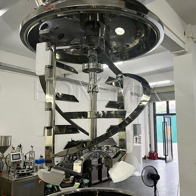 Stehende Vakuum-Homogenisierer-Crememixer Hydraulisches Heben Doppelhelix-Mixer