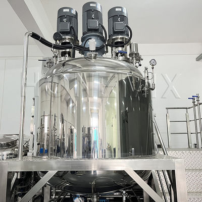 Feste Vakuum-Emulgationsmischer 1000L Zahnpastaherstellungsmaschine 5,5KW