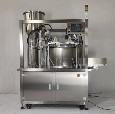 1.5KW automatische Verpackungsmaschine Zwei-Kopf-Füllschraubverschlussmaschine