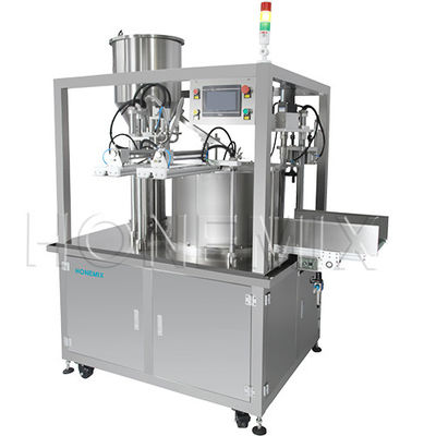 1.5KW automatische Verpackungsmaschine Zwei-Kopf-Füllschraubverschlussmaschine