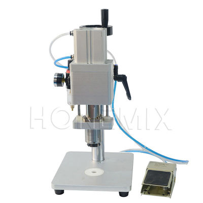 Halbautomatische Abdeckmaschine Edelstahl Kleine Durchstechflasche Krempmaschine