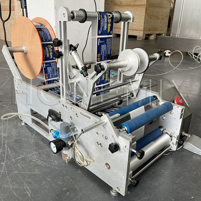 Kleine Tischsticker-Kennzeichnungsmaschine 100W Semi-Auto-Genauigkeit