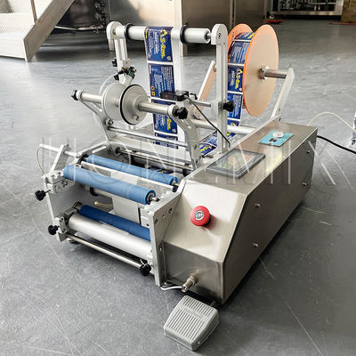 Kleine Tischsticker-Kennzeichnungsmaschine 100W Semi-Auto-Genauigkeit