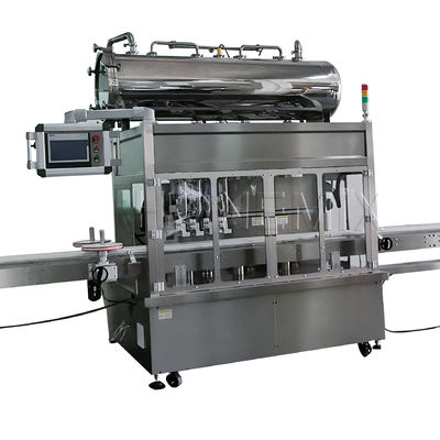 Vierköpfige Füllmaschine für Füllcreme, Servo-Körbel-Kappenmaschine