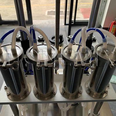 Ausrüstung für die Herstellung von Flüssigparfumen Vierköpfige automatische Parfümfüllmaschine
