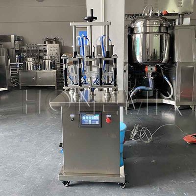 Ausrüstung für die Herstellung von Flüssigparfumen Vierköpfige automatische Parfümfüllmaschine