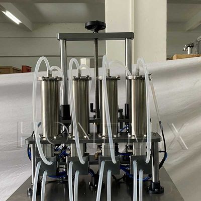 Semi-Auto-Parfümherstellungsmaschine Vierköpfige Vakuumfüllmaschine