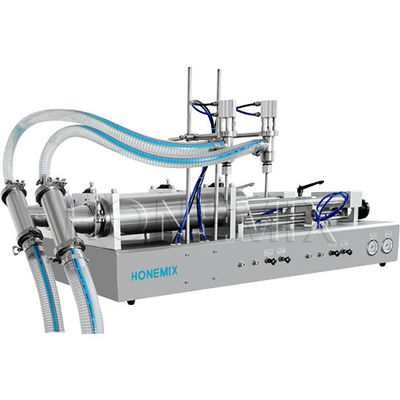 Kosmetik Zwei-Kopf-Füllmaschine Kolben Horizontale Füllmaschine CE