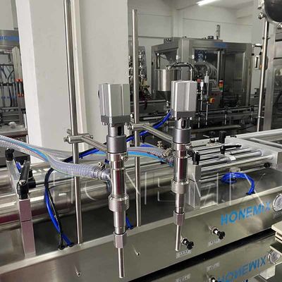 Kosmetik Zwei-Kopf-Füllmaschine Kolben Horizontale Füllmaschine CE