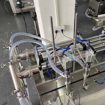 Kosmetik Zwei-Kopf-Füllmaschine Kolben Horizontale Füllmaschine CE