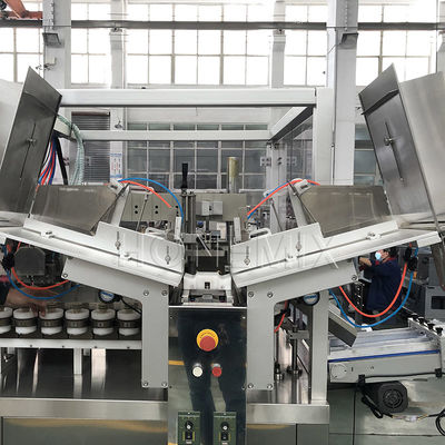 Automatische Hochgeschwindigkeits-Zwei-Kopf-Rohrfüllmaschine zum Versiegeln von Kartons
