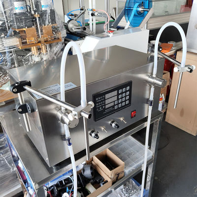 Kleine Flaschenfüllmaschine Doppelkopf Waschmittelfüllmaschine