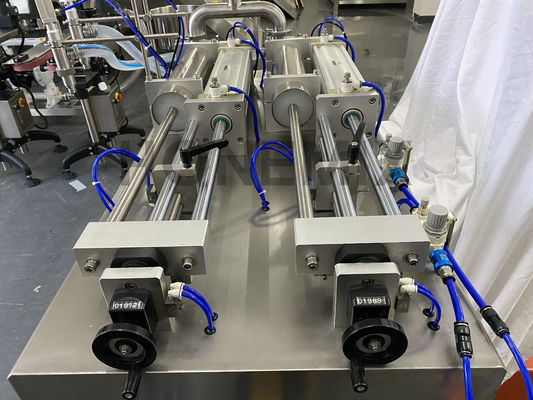 Horizontale Desinfektionsmittel Gel Waschmittel Füllmaschine Zwei Düsen Semi-Automatische Füllmaschine