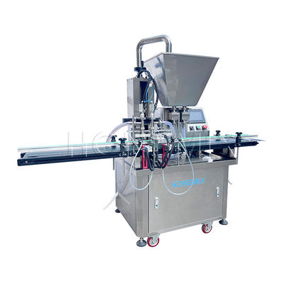 Automatische Zahnradpumpe Badlotion Zwei-Kopf-Füllmaschine Pneumatisches Zuführmaterial