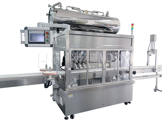 Füllmaschine für die Füllung von Sahne mit Servo-Kolbenverschlussmaschine